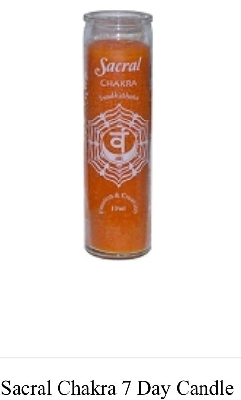 Sacral Chakra 7 Day Candle