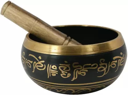 Singing Bowl Black Gold 8inch