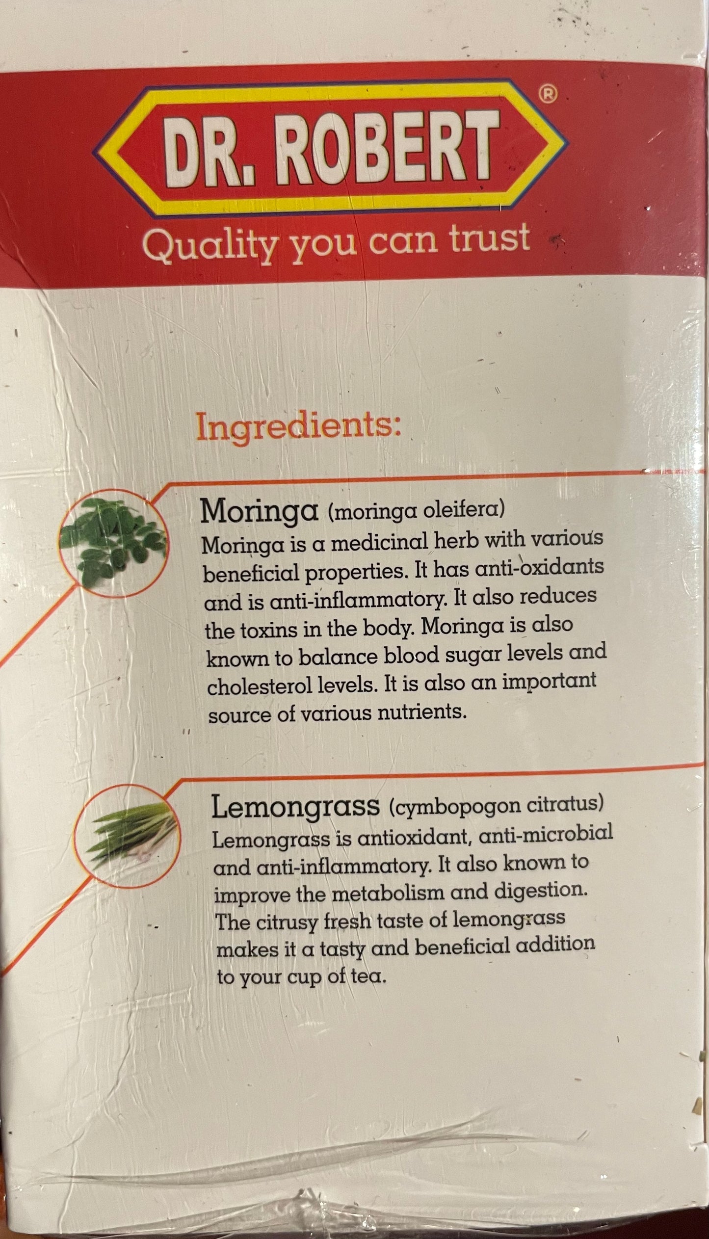 Moringa Lemongrass Tea