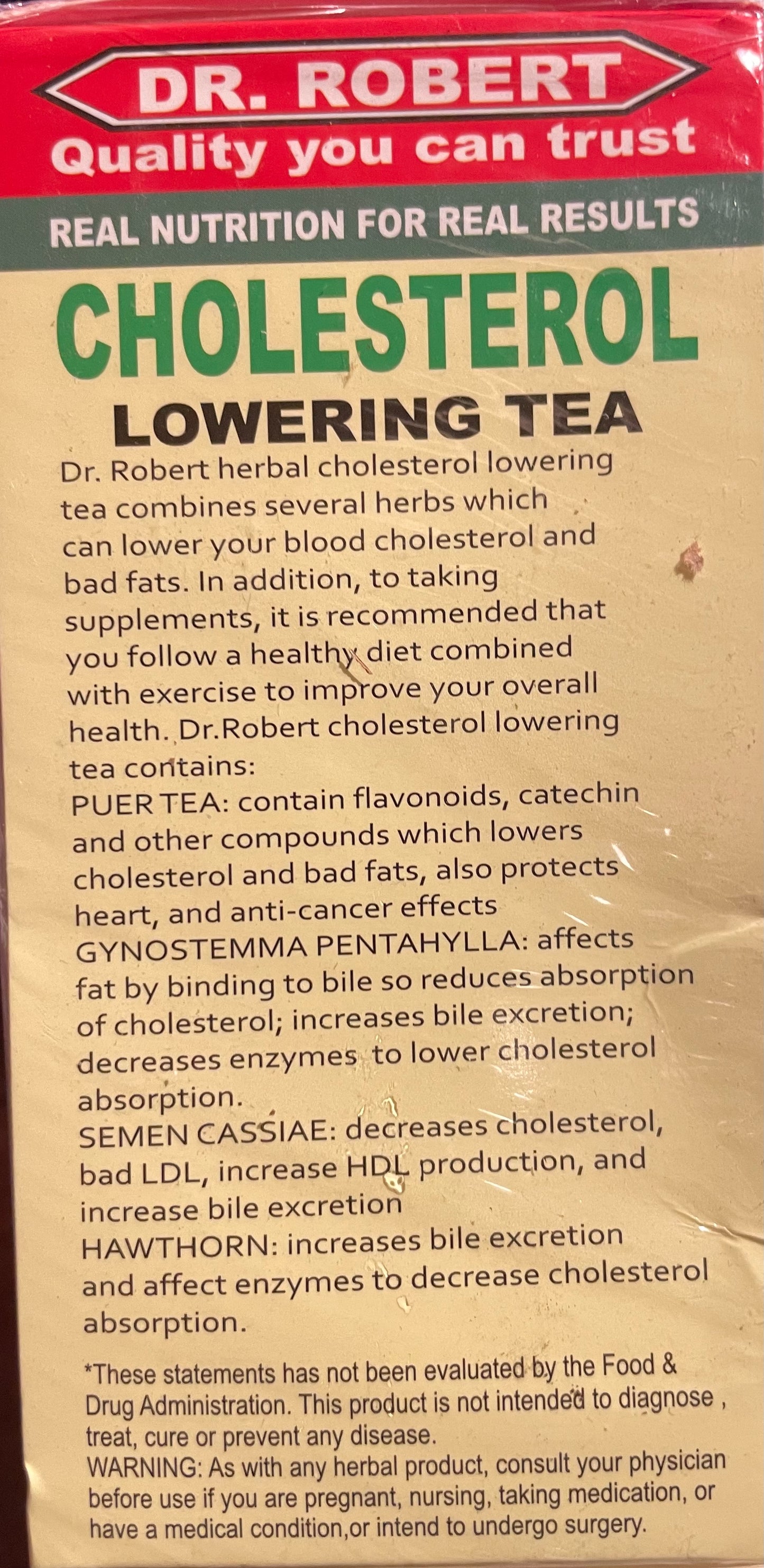 Cholesterol Lowering Tea